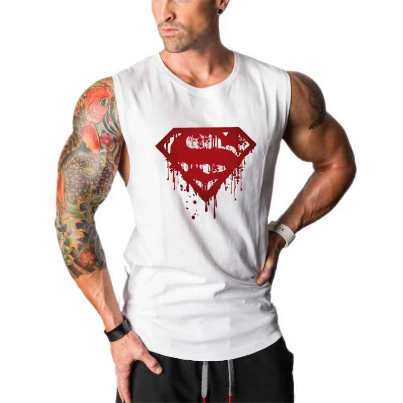 Brand Fashion Fitness Stringer Gym Tank Top Men Summer Clothing Running Workout Singlets Sleeveless Muscle Shirt VestT250318