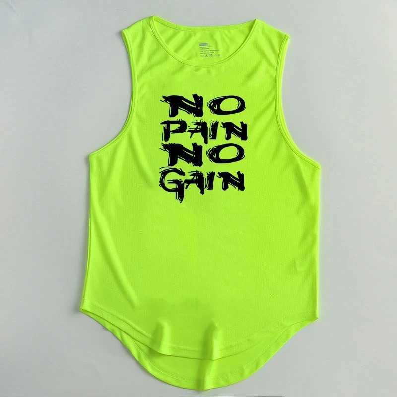 Mens Tops Tanks Camis T-shirt Gym Tank Top Fitness Wear Mesh Singlets T-shirts Man Sportswear Bodybuilding Clothing TeesT250318