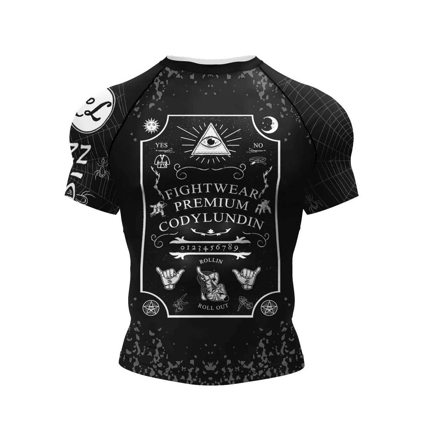 Cody Lundin Short Slve Mens Jiu Jitsu BJJ No Gi Rash Guard Sublimation Men Running Training T-shirts Strech Ts T250306