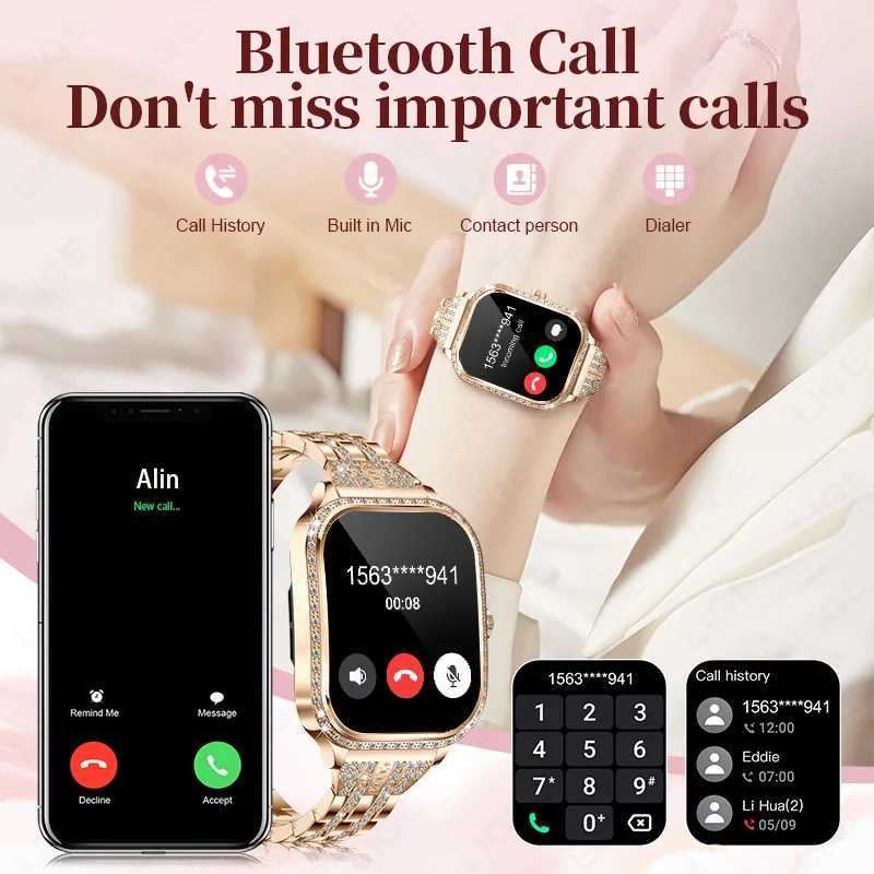 LIGE Smart Watches for Women Waterproof BT Call Fitness Tracker Smartwatch Women Digital Womens Watch Heart Rate Monitor M250227