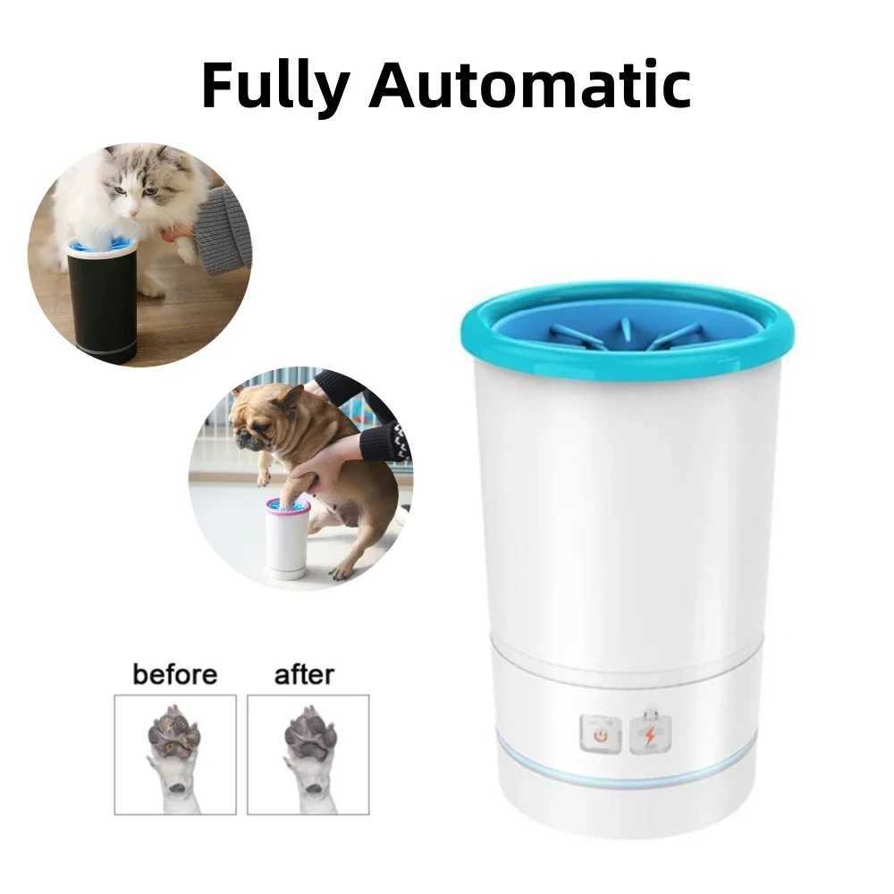 Pet Foot Cleaning Cup Quickly Wash Silicone Dog Cat Washer Paw Cleaner 3.7V Automatic Electric Portable Pet Supplies Accessories M250306
