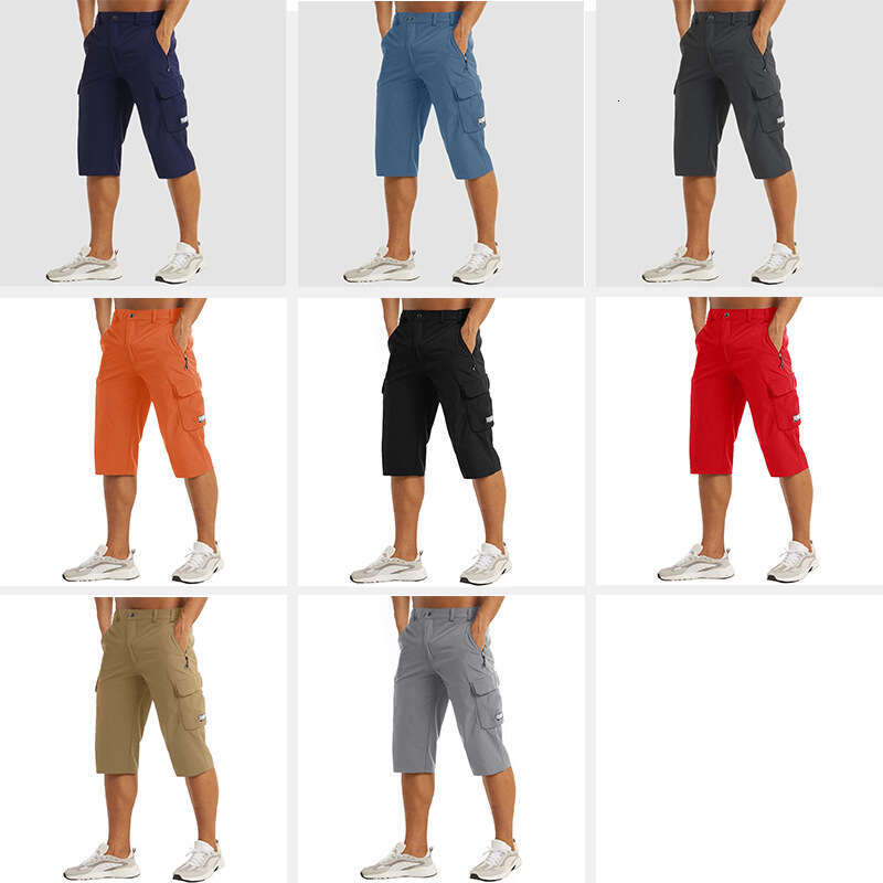 Hot selg products, five point beach pants, summer casual, loose, refreshing, breathable sports pants for men, 2025 new casual fashion trend clothing