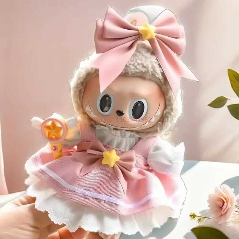 Hot 17cm Labubu Doll Only Clothes Fashion Clothes Hoodies Doll Clothes Color Doll Accessories Cute Decoration Little Clothes T250306