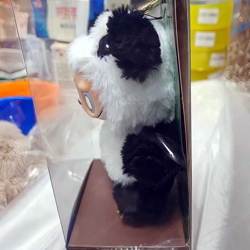 New Goods The Monster Labubu Panda Black And White Series Vinyl Dolls National Treasure Toy Creative Pendant Model Replica GiftsT250306