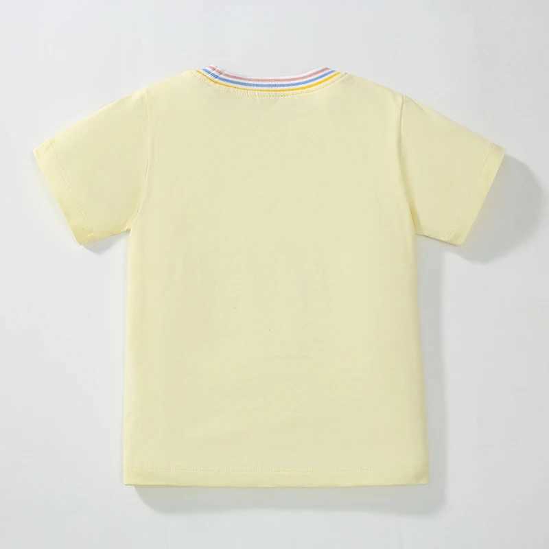 Little maven 2025 New Summer Korean Childrens Clothing Cute T-shirts Cartoon Ice Cream Print Baby Girls Cotton Tees Kids TopsT250306
