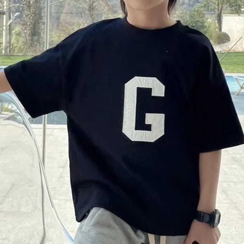Boys Summer Short Sleeve T-shirt New Small And Medium Childrens Round Neck Top Childrens Casual Versatile Half Sleeve FashionT250306