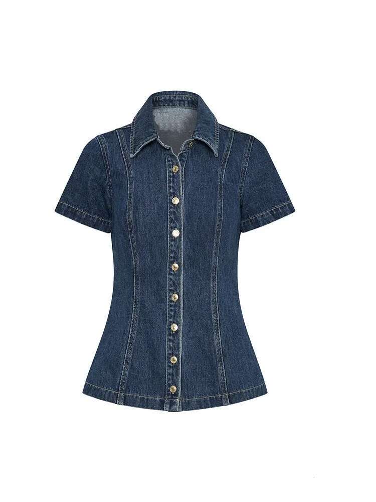 Women Denim Two Piece Sets Single-Breasted Splice Sleeve Jackets Slim Fit Straight Wrap Hip Ultra Short Skirt Female Suits