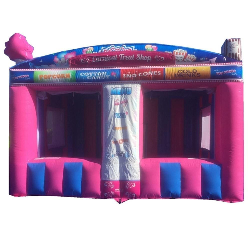 6mLx4mWx3.5mH (20x13.2x11.5ft) with blower Concession stand tent inflatable candy floss ticket changing booth ice cream popcorn cold drink sell room b