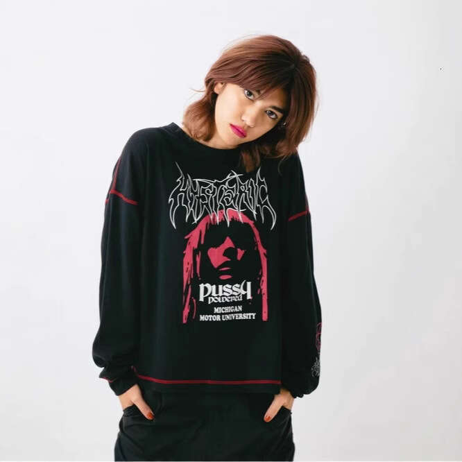 Autumn winter new fun niche unisex casual loose and versatile round neck trendy hoodie