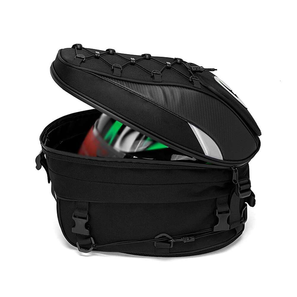 Dual Use Waterproof Helmet Motorcycle Tail 30L-40L Box Rear Seat Bag Large Capacity Rider Backpack Motorbike Accessories