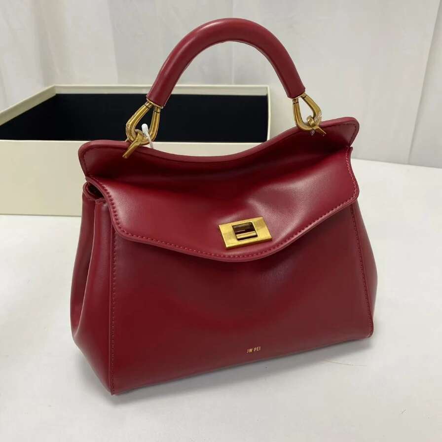 Jw Pe Handbag 2025 New Lucia Lock Shoulder Crossbody With High-End Feel, Light And Versatile Women's Bag