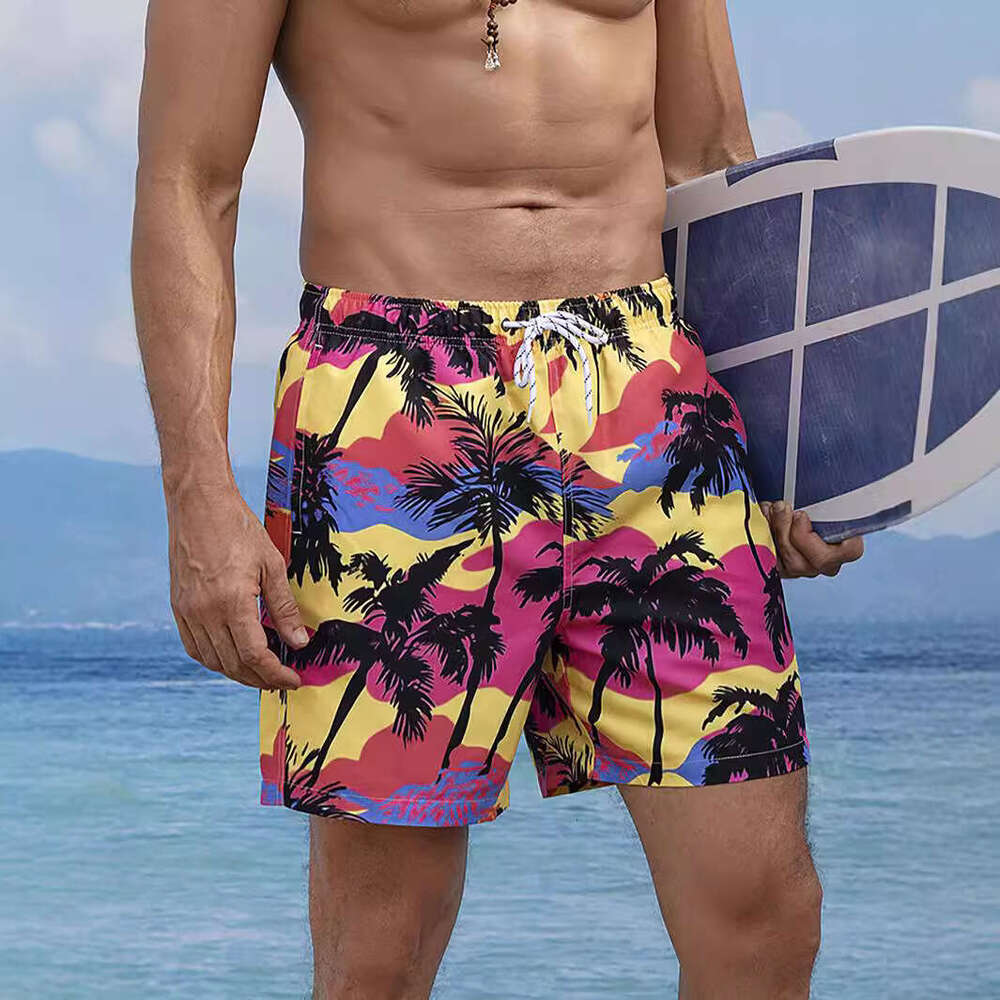 Surfing ral summer styles, men's beach shorts, five quarter pants, 2025 new casual fashion trend clothing