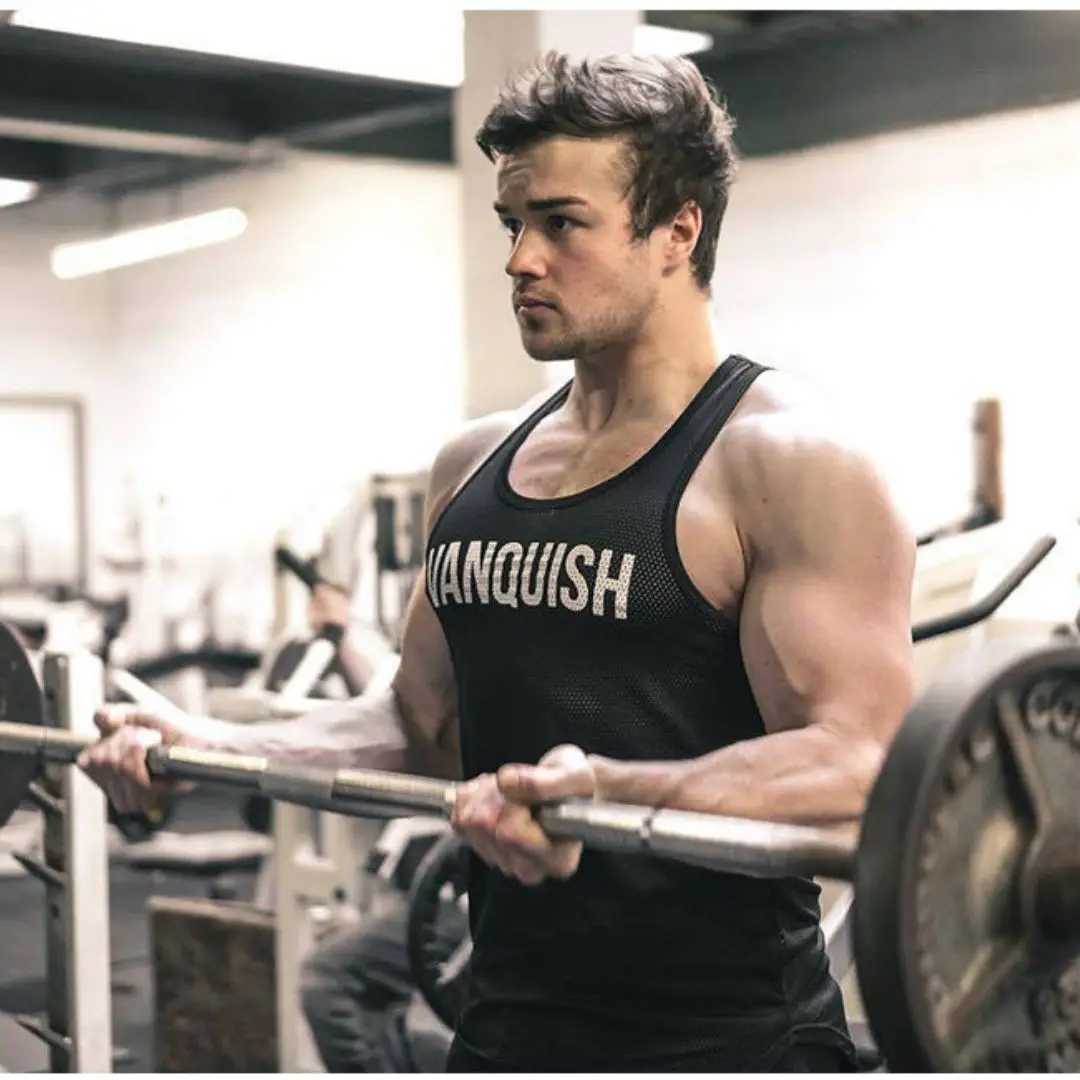 Summer new Men Vest Fashion Casual Men Clothing Sports Fitness Printed Slimming quick-dry Vest Joggers Gym Running waistcoat T250318