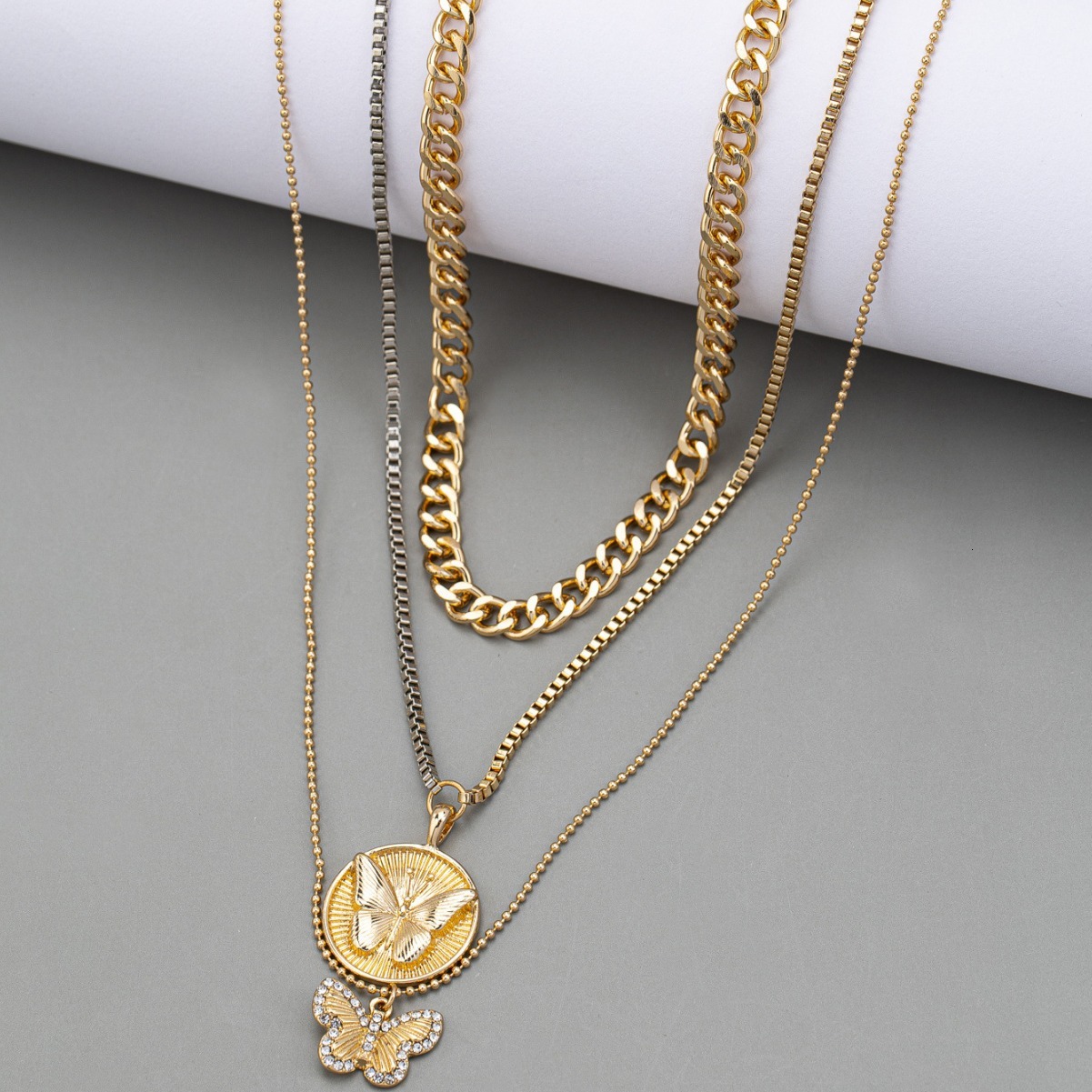 Necklace Original Design Fashion Multi-layer Clavicle Chain Retro Trend Personality Jewelry for Women