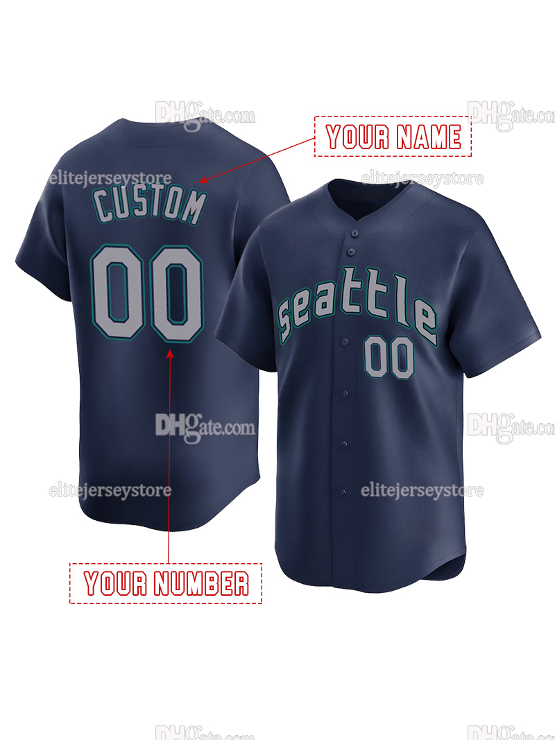 Personalized Custom Baseball Jersey Julio Rodriguez Garver Raley Arozarena Polanco Crawford Raleigh Kirby Embroidered Letter Number Design Polyester