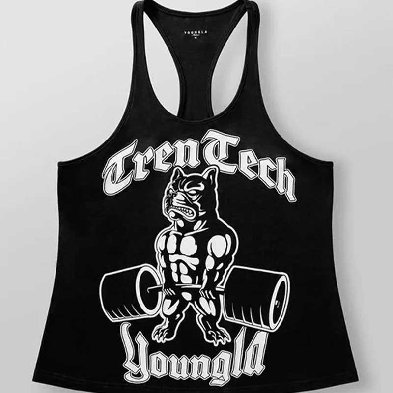 New Gym Tank Top Summer Brand Cotton Sleeveless Shirt Casual Fashion Fitness Stringer Running Vest Men bodybuilding ClothingT250306