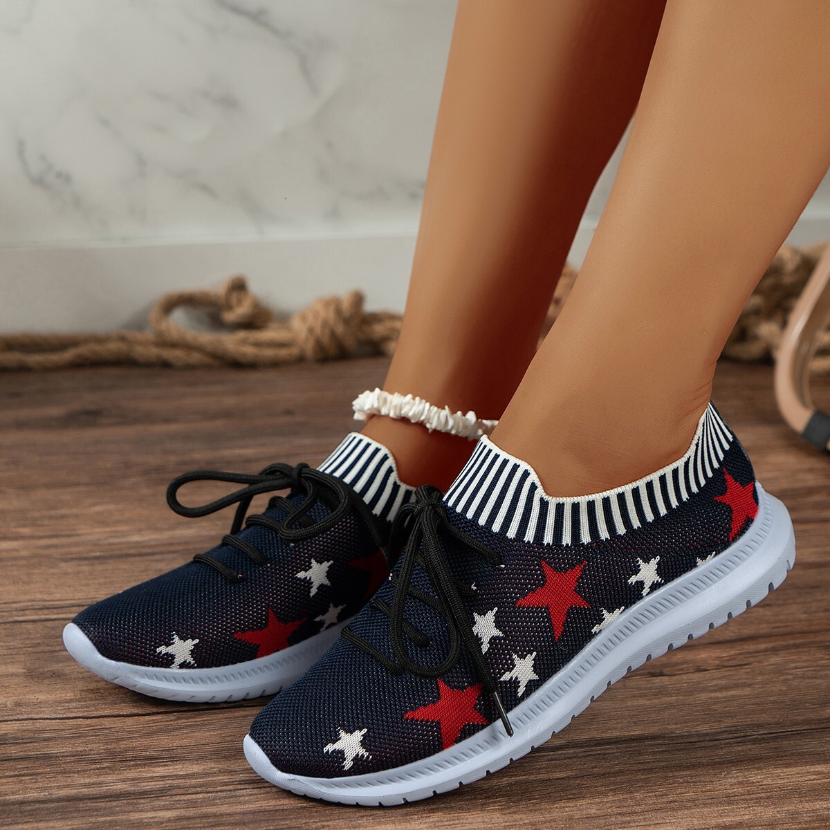 Women's shoes single shoe pattern new large size comfortable 2025 star summer casual ddmykukumalu