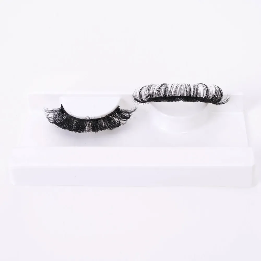 100% Handmade 25 Pairs 20-30mm 3D Faux Mink Eyelashes False Lashes Wispy Fluffy Long Eyelashes Eye Makeup faux cils