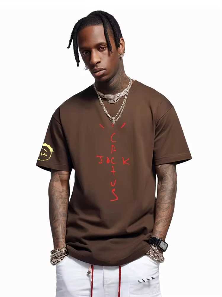 Streetwear Cactus Harajuku Cotton Lightning Classic T-shirt Hip Hop T Shirt Men Women Tees Vintage Gothic Oversized Unisex X250306