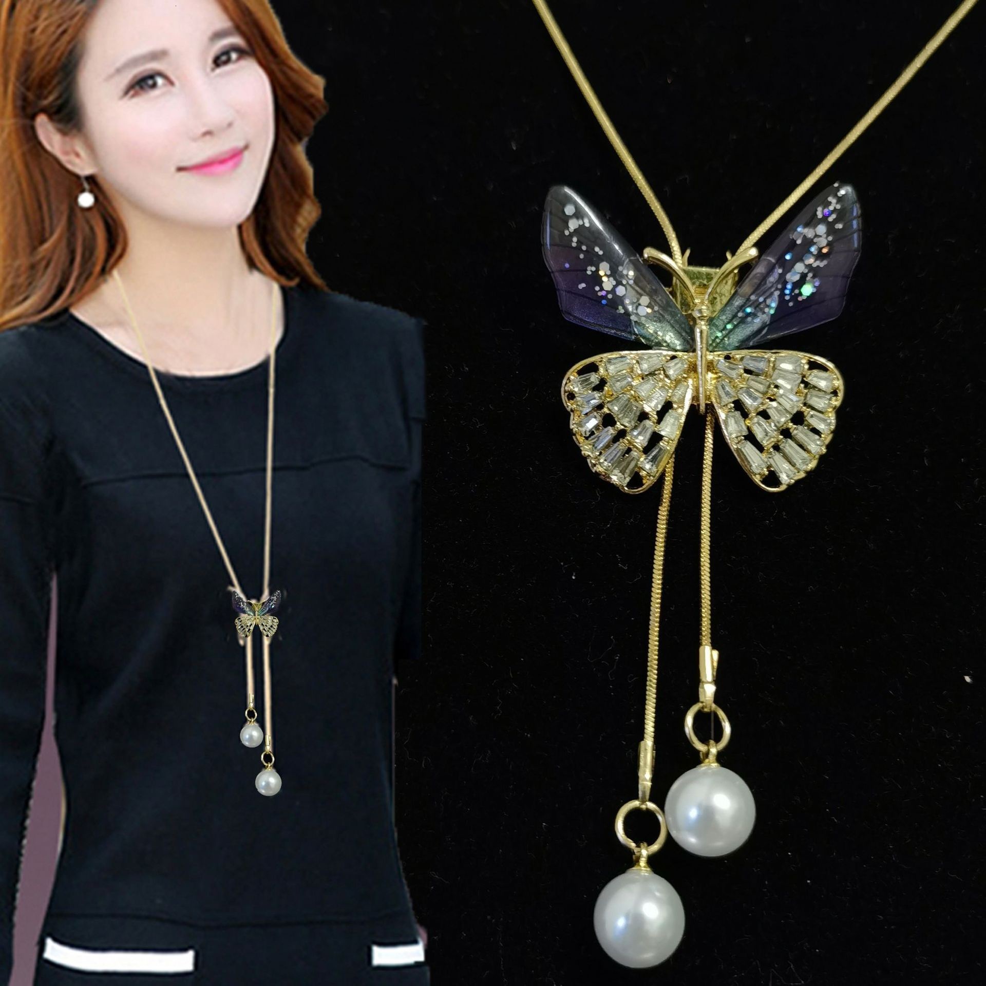 New Accessory Sweater Chain, Simple Versatile, High-end Necklace And Accessories