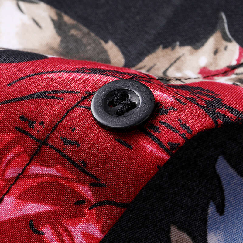 Hawaii Heat Sublimation Thin Men's Short sleeved Shirt, American Beach Coat, 2025 New Style, Unique and Elegant Clothing