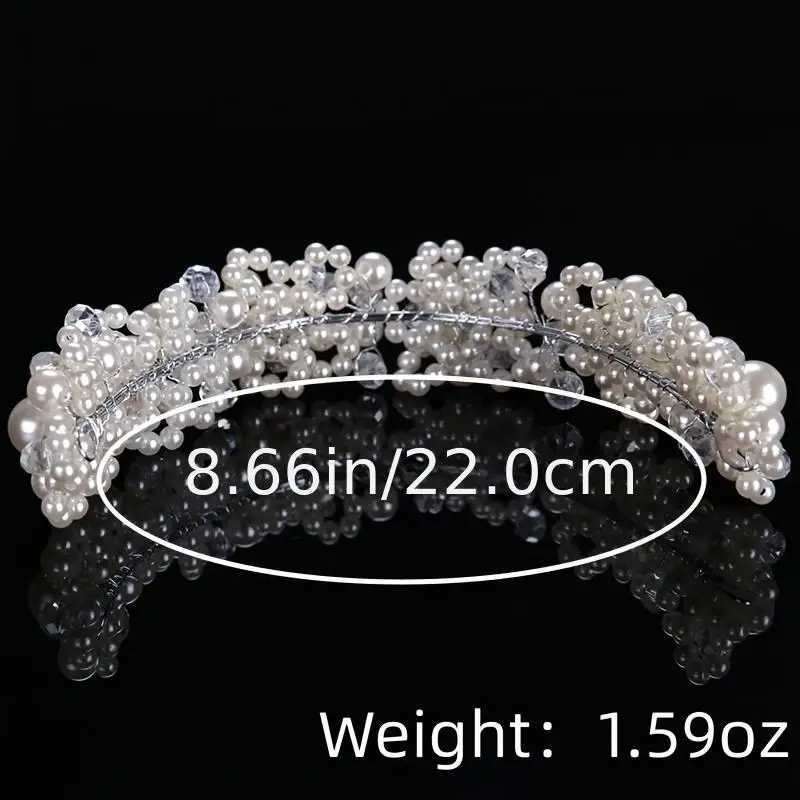 Pearl Crystal band Tiara Rhinestone Flower Bridal band For Wen Bridal Wedding Hair Accessories Jewelry Band band X250306
