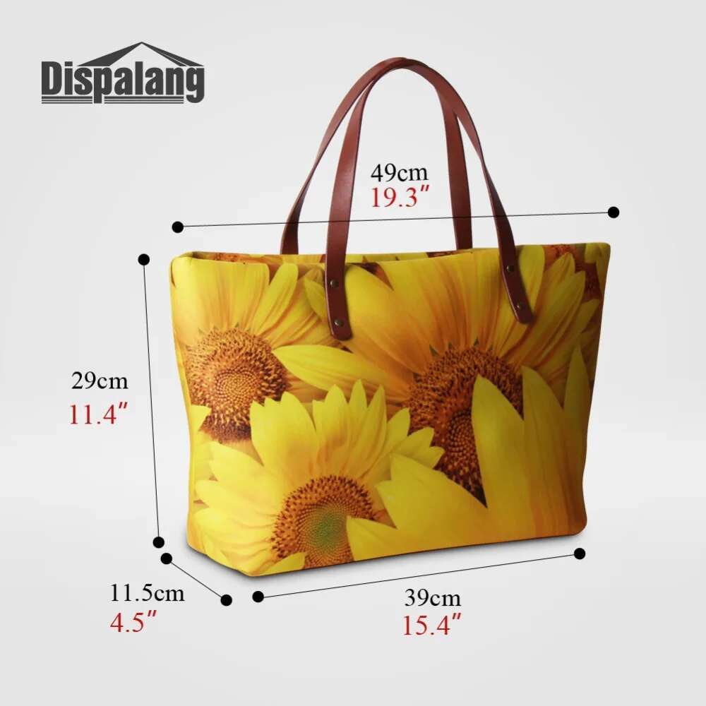 Women Custom Name Totes Bags Blank DIY Paint Printing Fashion Design Handbag Ladies Beach Bag Neoprene Shoulder Top-Handle