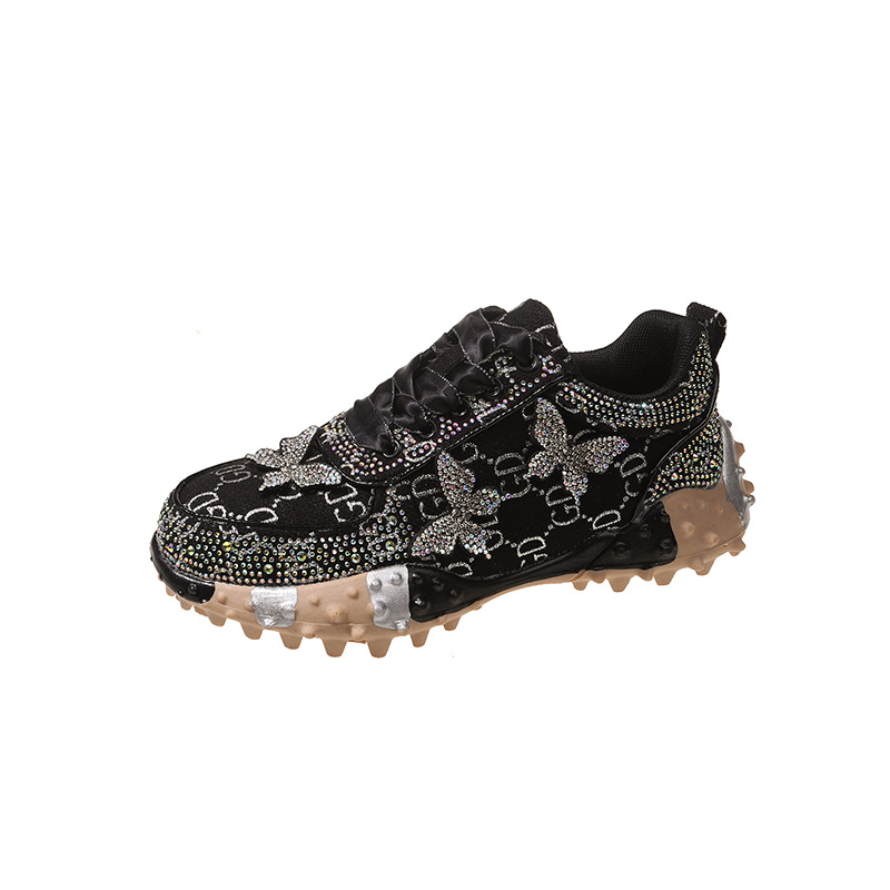 Women Fashion Breathable Lace Up Sport Shoes Spring Autumn Designer Platform Walking Causal Sneakers Zapatos De Mujer