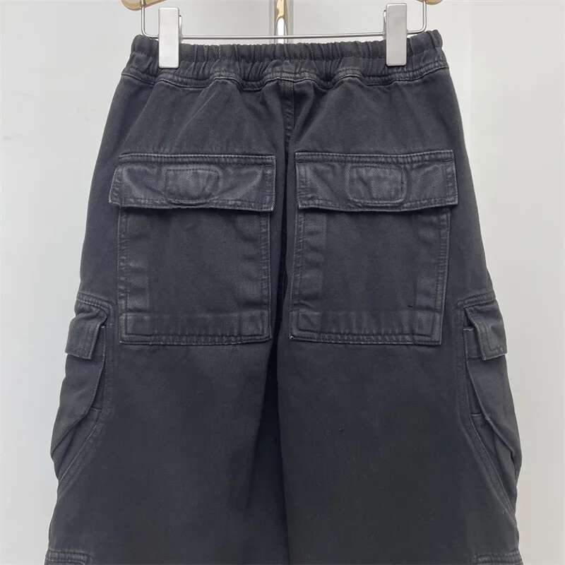 Jeans New Flame Dyed Multi Pocket Cargo For Spring 2025 Women's Couple Style Loose Cotton Wide Leg Pants Y2k
