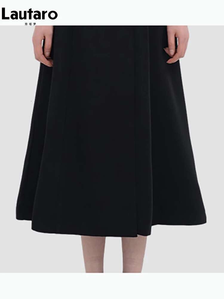Lautaro-Long Black Fitted Trench Coat For Women, Chic Stylish, Single Breasted, Designer Clothing, Spring, Elegant