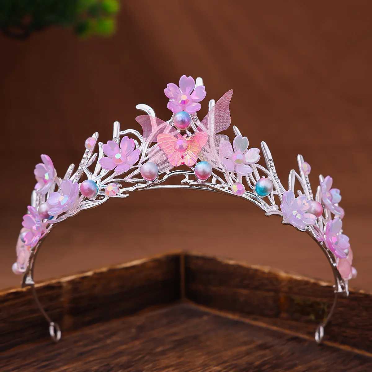 Handmade Mermaid Fish Crown Ocean Style Costume Seashell Starfish Hair Accessories for Wen Girls Princess Birthday Party Tiara X250306