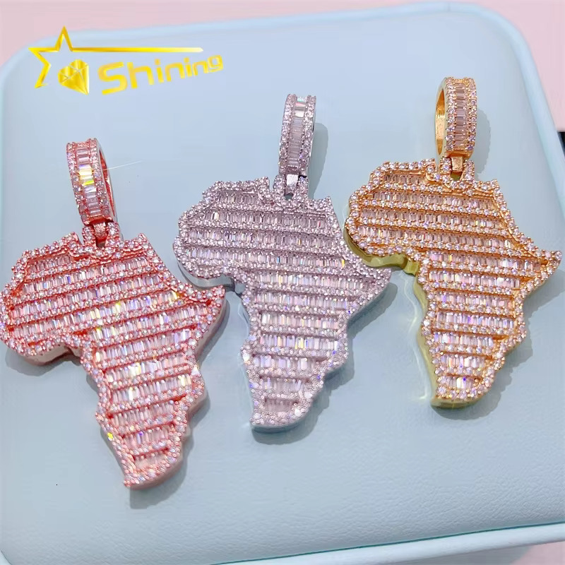 Gra Certificated Diamond 925 Sterling Silver Vvs Moissanite Pendants Men Pendant