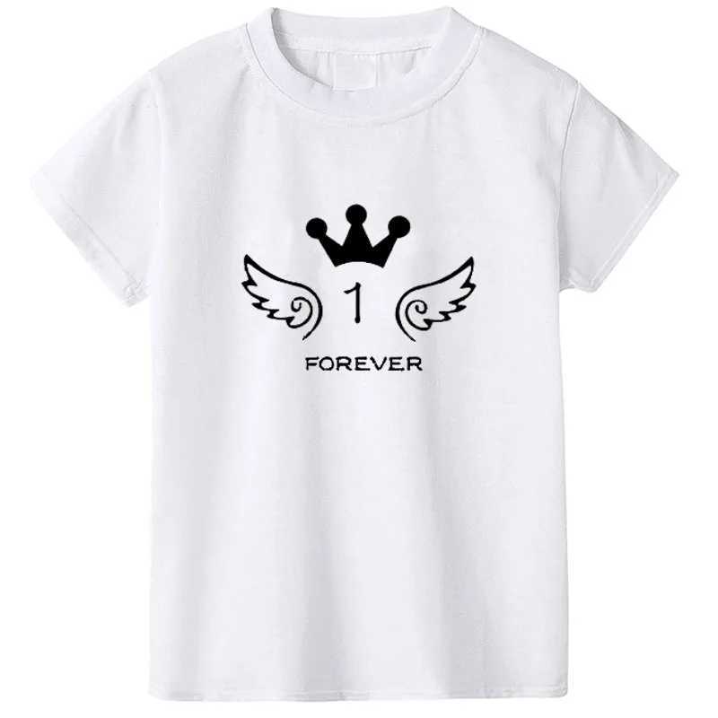 New T-Shirt Boys Clothes Girls Clothes Pure Cotton Fashion Casual Characteristic Printing Black White Gray Three-Color T-ShirtT250306