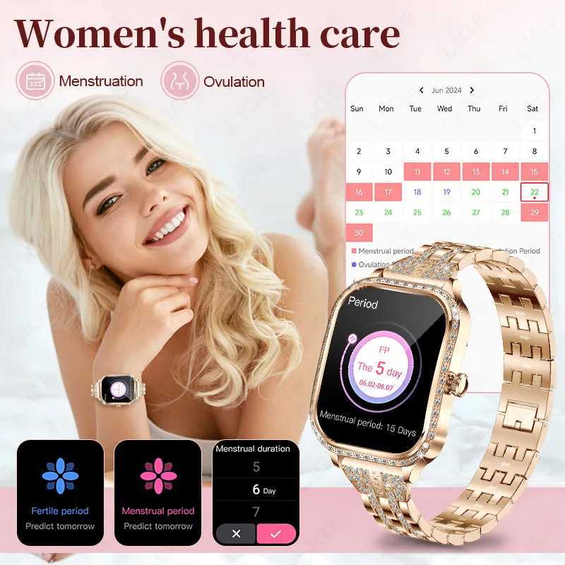 LIGE Smart Watches for Women Waterproof BT Call Fitness Tracker Smartwatch Women Digital Womens Watch Heart Rate Monitor M250227