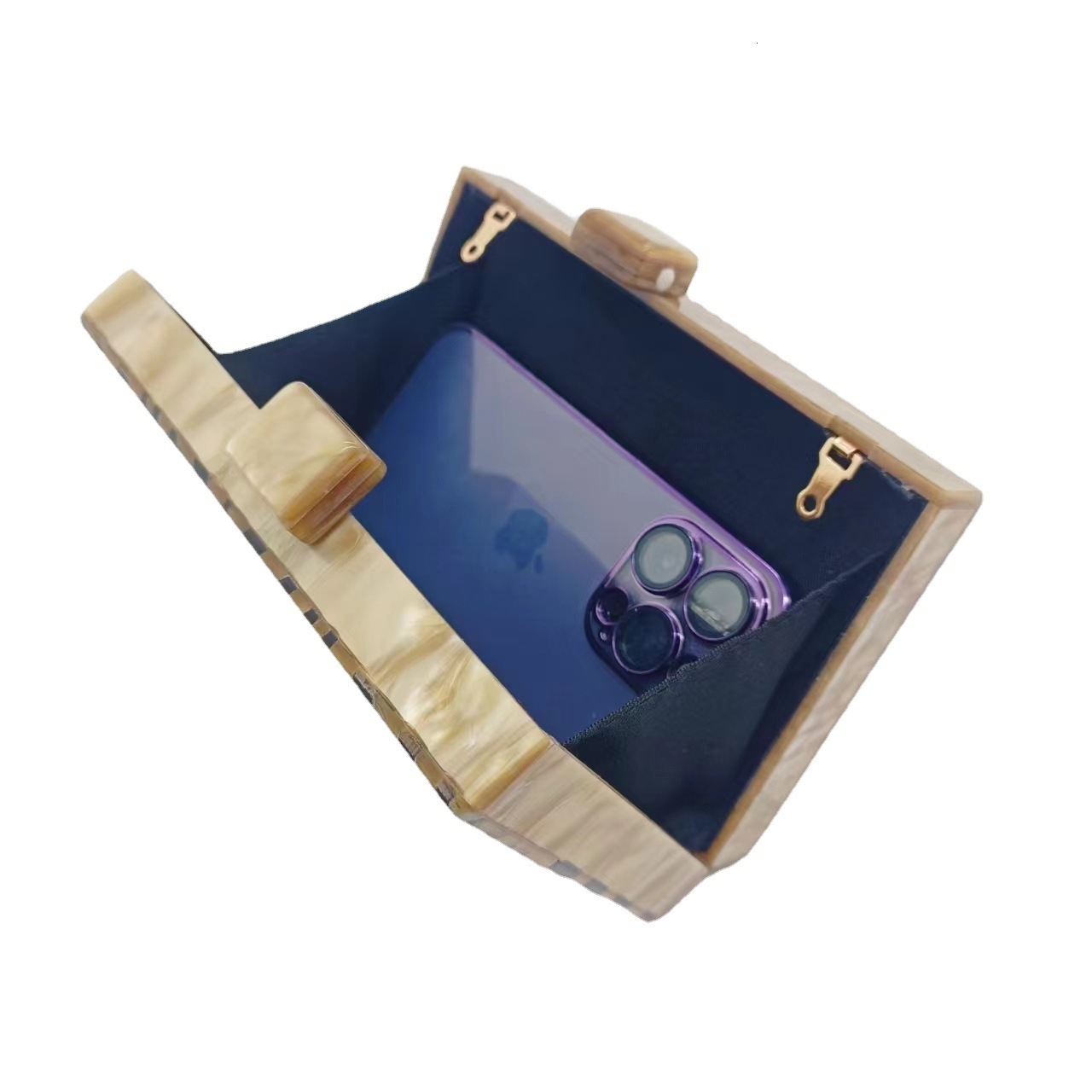 2022 Summer Dinner Zebra Pattern Trendy Single Shoulder Chain Bag For Women Vintage lucite evening bag