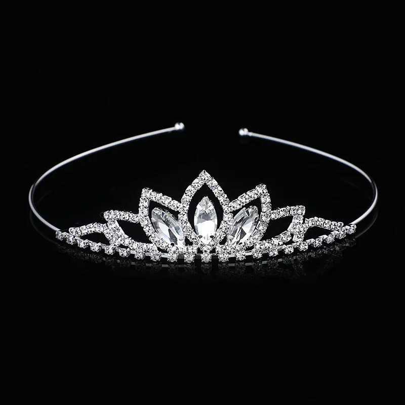 AINAMEISI Crystal Crown band Children Girl Princess Crown dress Wedding Hair Accessories Party Gifts X250306