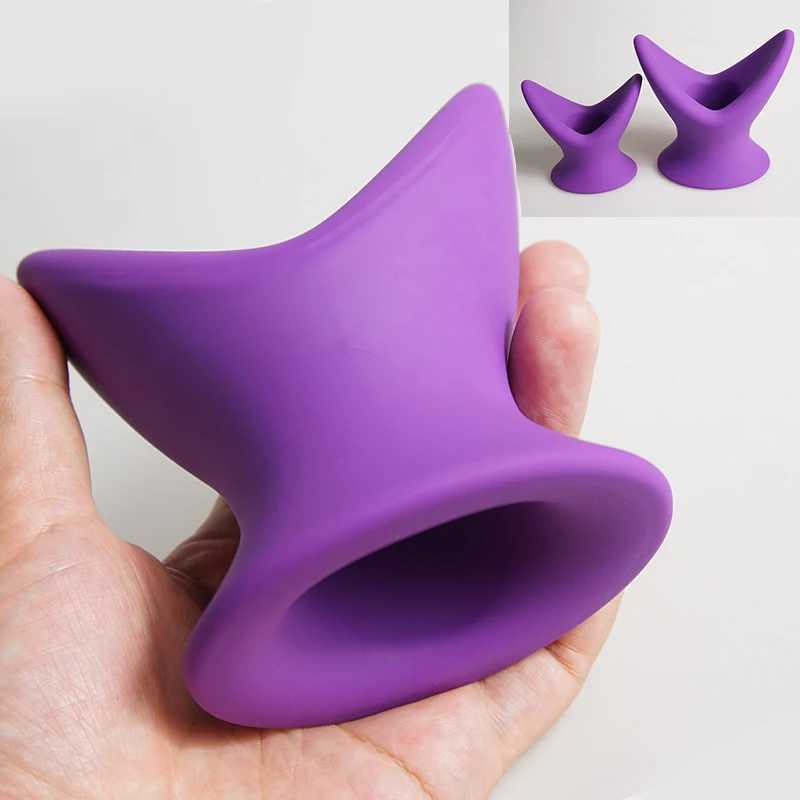 Anal tunnel plug stretcher anal butt wide opening hollow anal plug Butplug silicone Butplug sex toyXJ250306