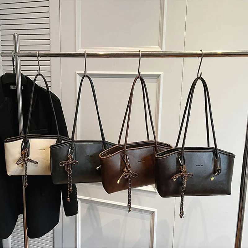 PU Leather Shoulder Bags For Women 2025 Winter Y2K Trend Female Crossbody Bag Lady Handbags And Purses Retro bolso Y250603