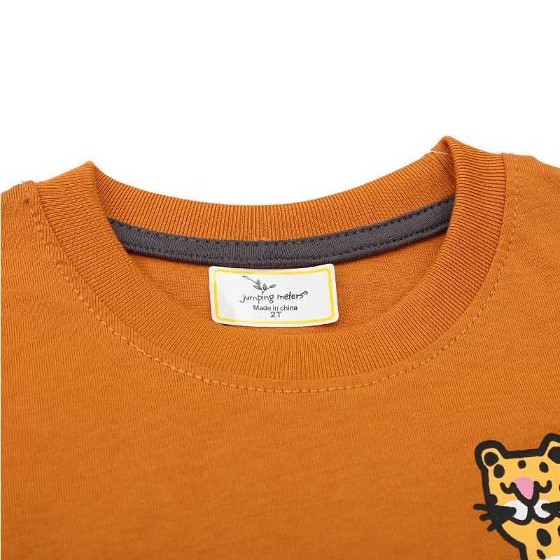 Jumping Meters 2-7T New Arrival Summer Boys Girls Tees Animals Tshirts Print Kids Tops Cotton Fashion Baby ClothingT250306