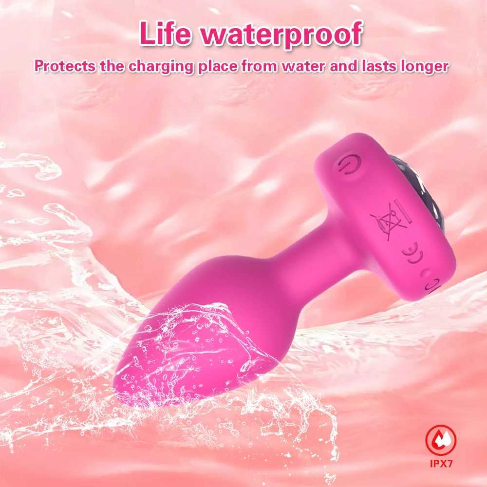Anal Plug Vibrator for Men Butt Plug Portable Massager Wireless Remote Control Dildo Vibration Sex Toys for Male Adult ToysXJ250306