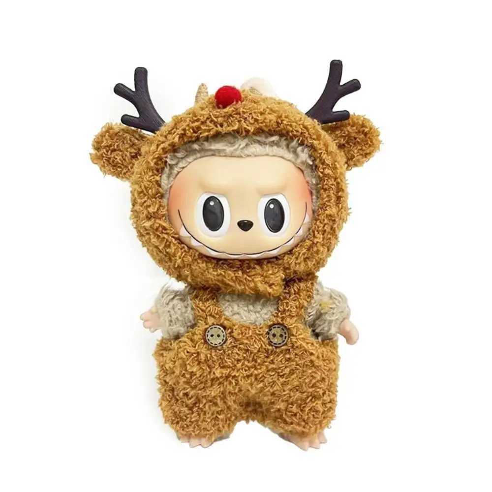 17cm Cute Mini Plush DollS Clothes Outfit Accessories For Korea Kpop Exo Labubu II Idol Dolls Sitting Party Clothing DIY GiftT250307