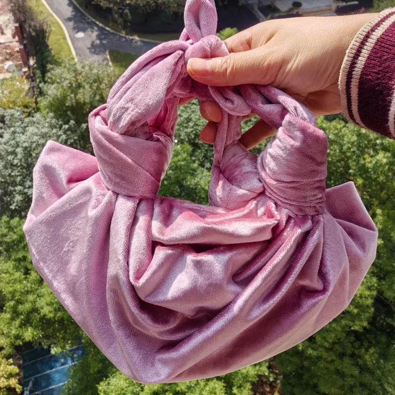 Colorful Silk Satin Velvet Fashion Lady Handbag Tote Shoulder Bags Crossbody Bag Phone Lipstick Coin Purse 250306