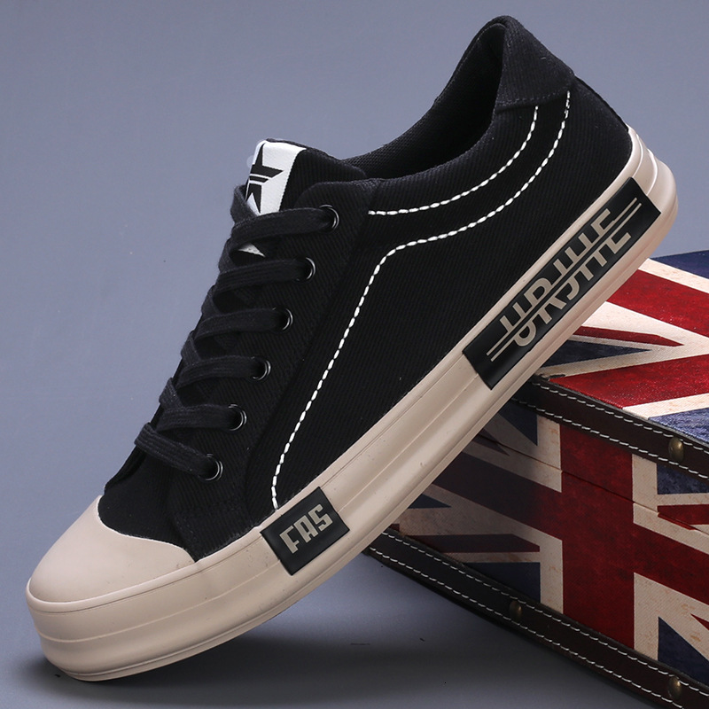 Spring New Men's Shoes Trendy Shoes Men's Canvas Shoes Korean Edition Versatile Trendy Casual Shoes Breathable and Comfortable Board Shoes