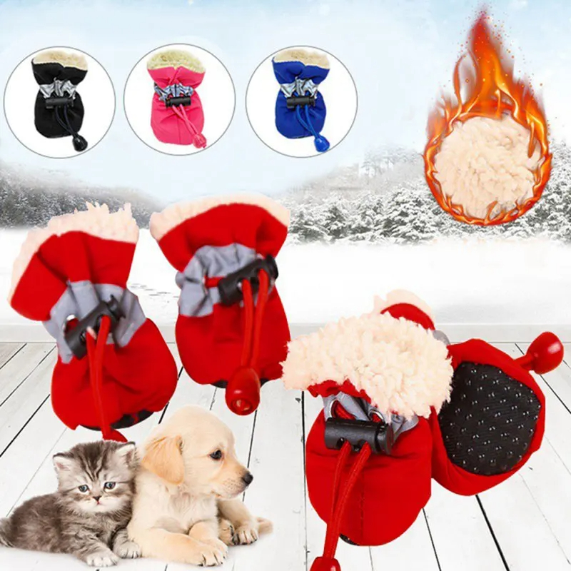 Pet Slippers - Comfortable Waterproof Puppy Shoes with Anti-Burn Feature