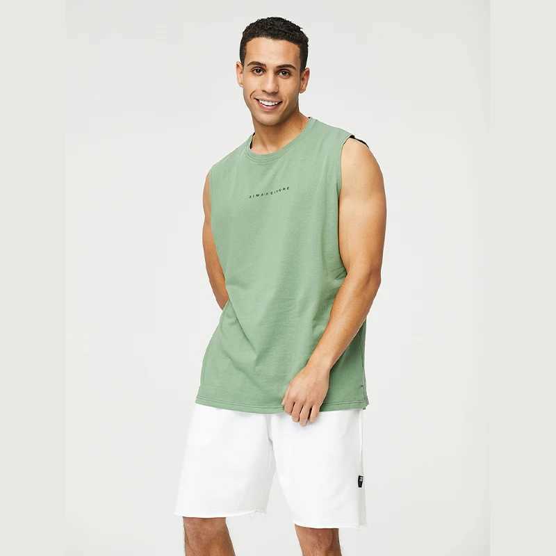 2024 NEW Fitness Sports Tank Tops Men Gyms Workout Sleeveles Shirt Male Summer Loose Undershirt basketball Running men Vest G29T250318