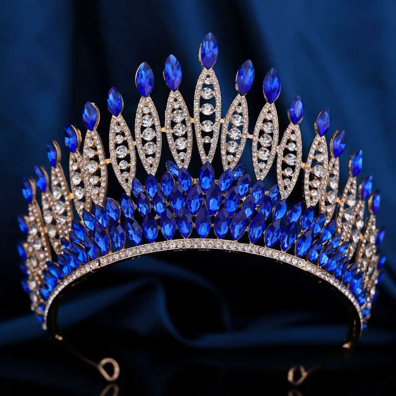 Vintage Baroque Diadem Luxury Bride Tiara Crown for Wedding Hair Accessories Beauty Pageants Elegant Jewelry X250306