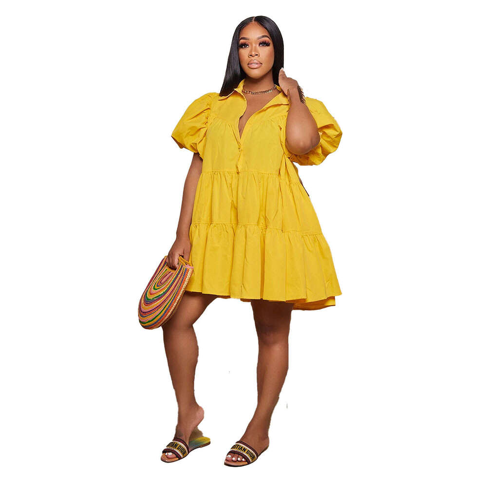 A7274 hot selg European and American loose dress 2025 new casual versatile fashion clothing
