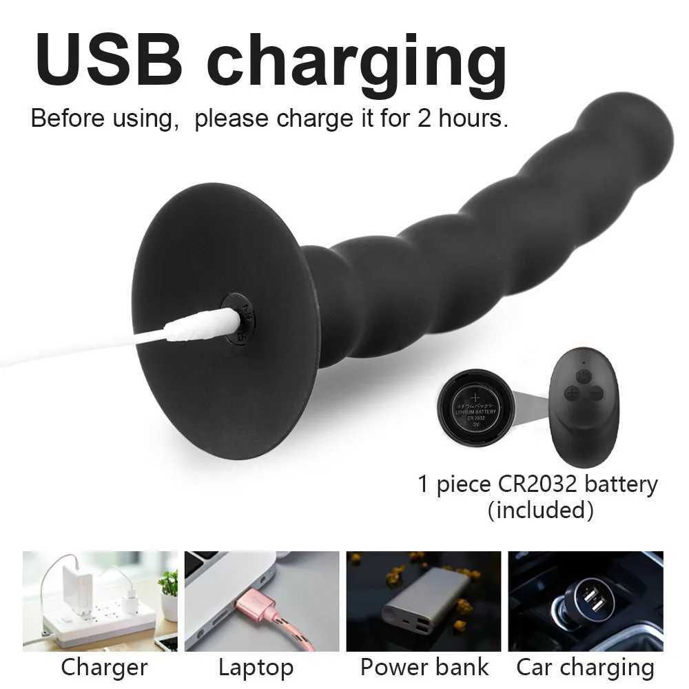 Vibrator Wireless Prostate Massage Stimulator Vibrator Sex Toys Mens Butt Plug Sucker Song Womens Adult SDF Sex ShopXJ250306