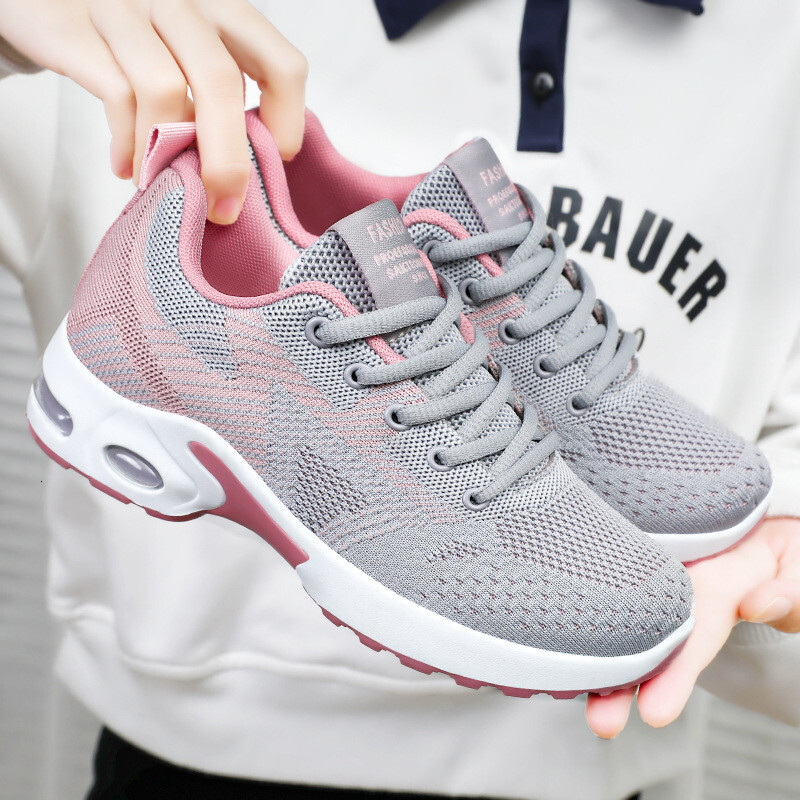 Running women, spring 2025 new item large casual breathable lace up air cushion sports shoes for women #ddmykukumalu