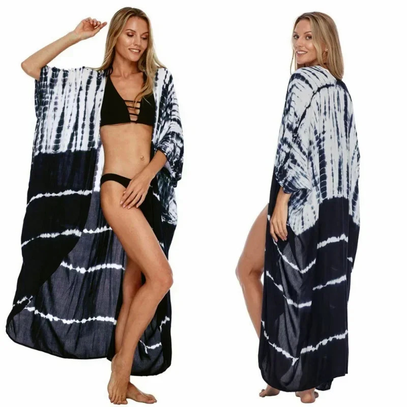 Casual Beach Dress Bohemian Coverups Leisure Womens Swimsuit Loose Style Beachwear Pareo Woman Swimwear Bathing Clothing 250306